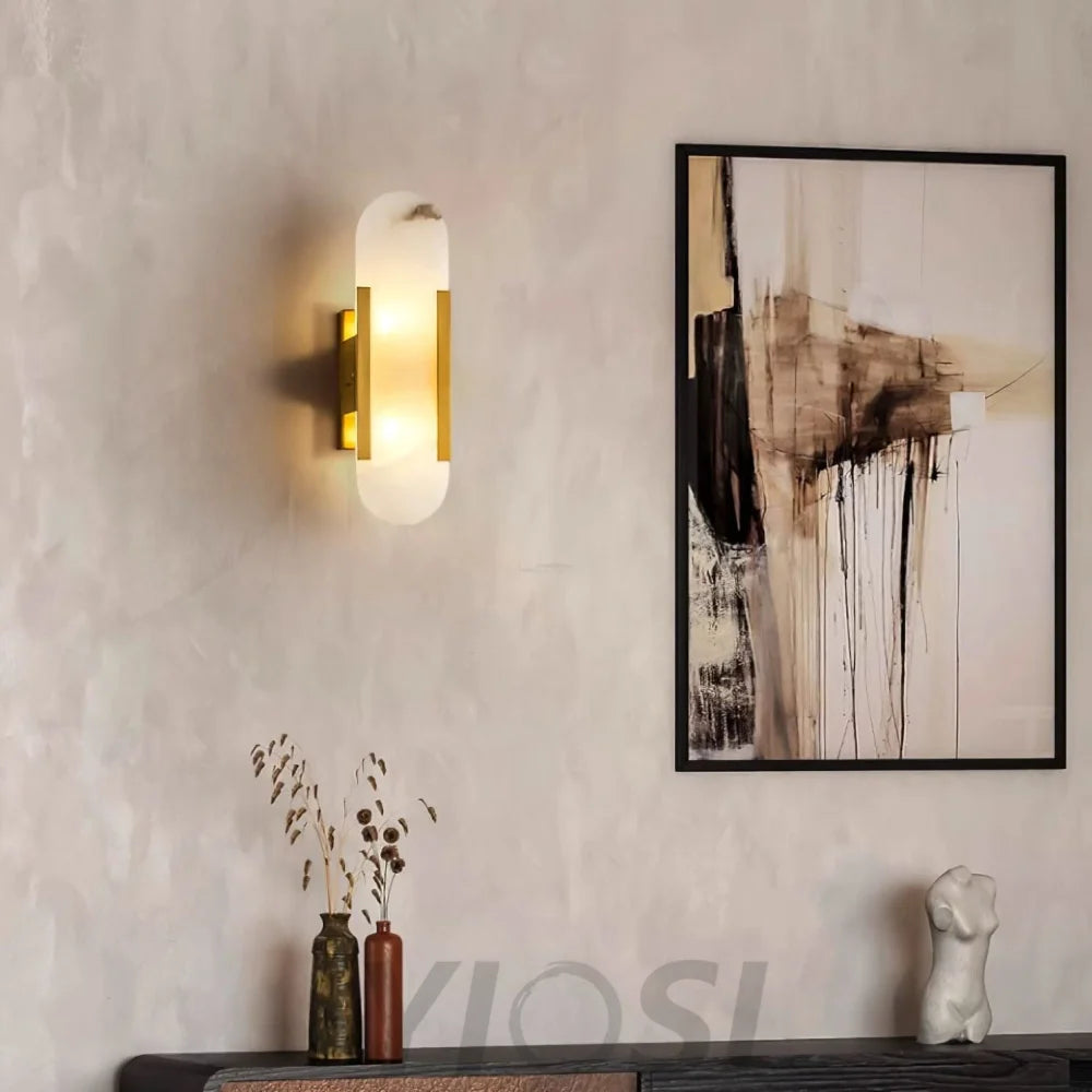 Melange Alabaster Wall Lamp - Yiosilamp