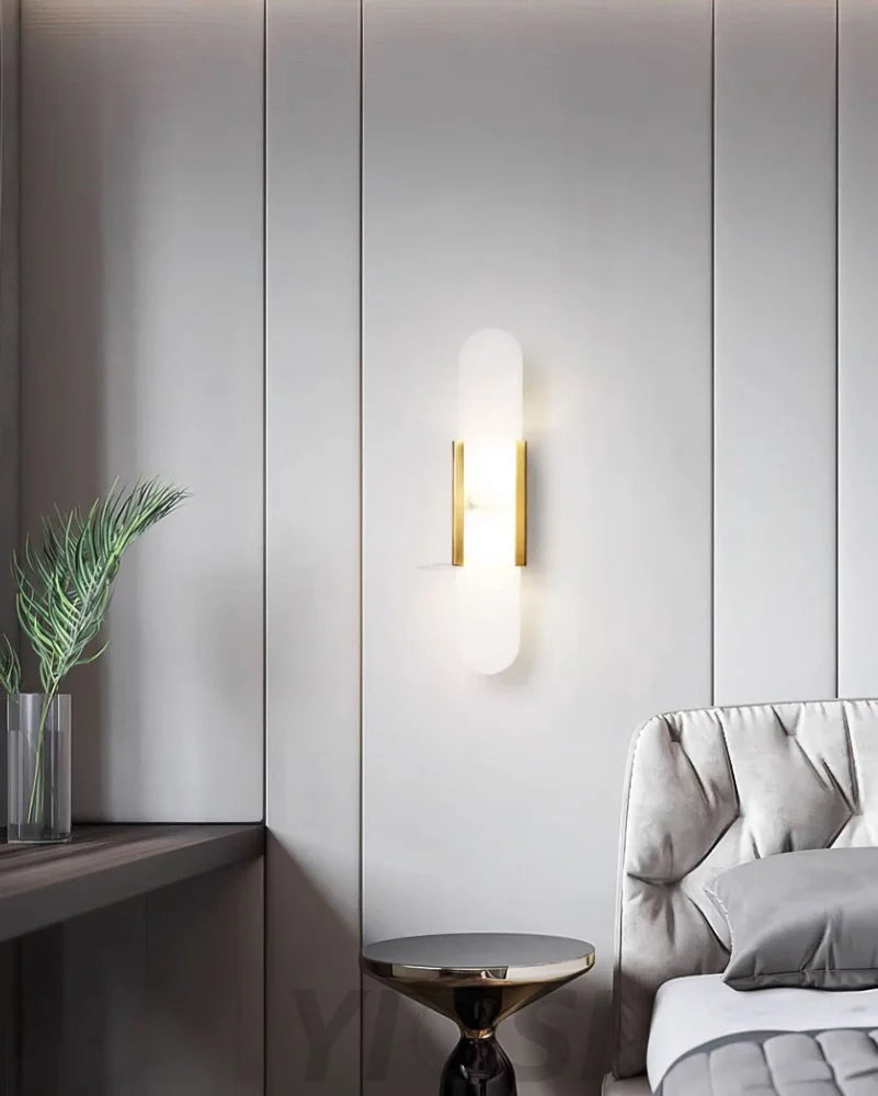 Melange Alabaster Wall Lamp - Yiosilamp