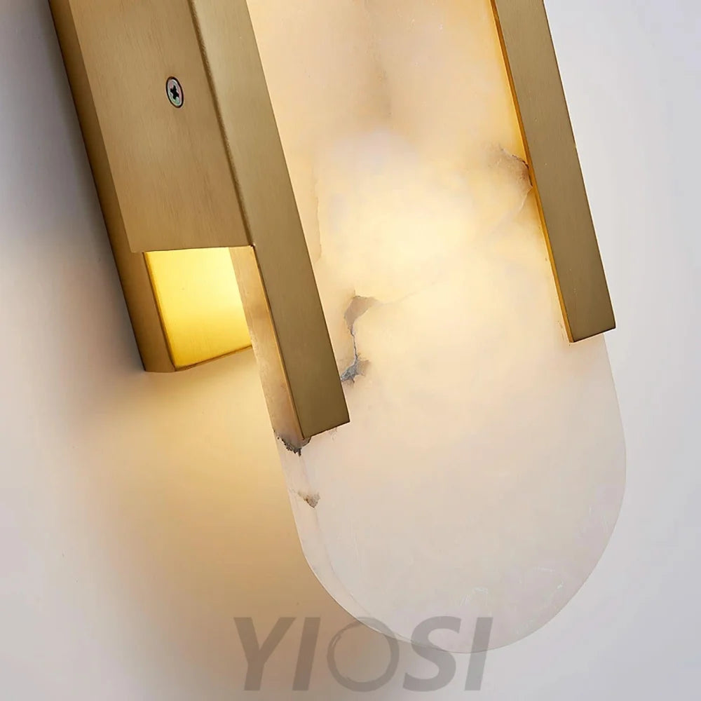 Melange Alabaster Wall Lamp - Yiosilamp