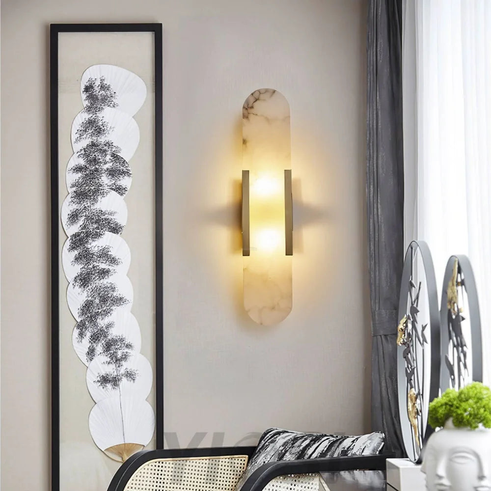 Melange Alabaster Wall Lamp - Yiosilamp