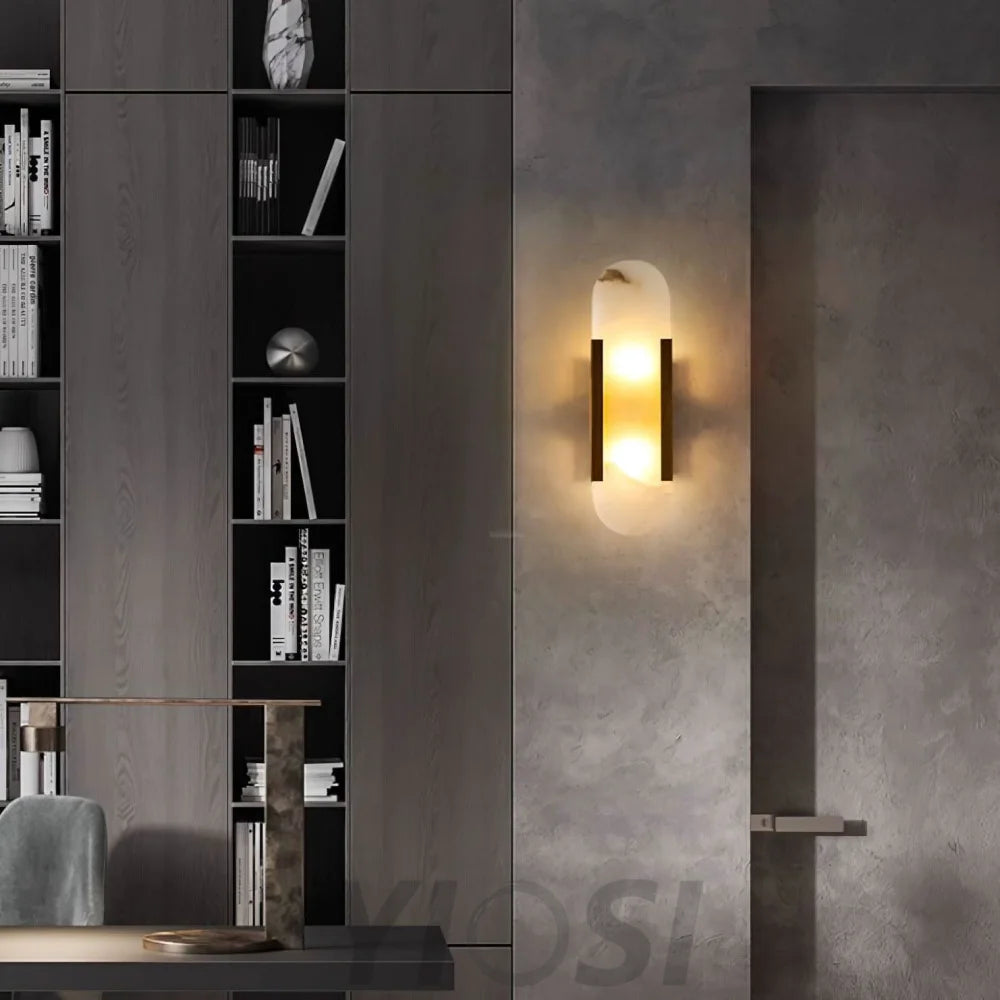 Melange Alabaster Wall Lamp - Yiosilamp