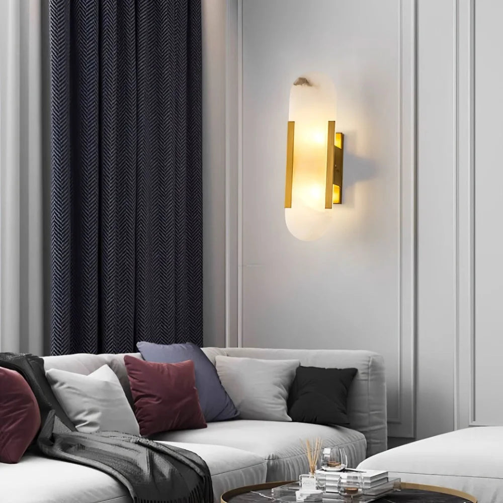 Melange Alabaster Wall Lamp - Yiosilamp