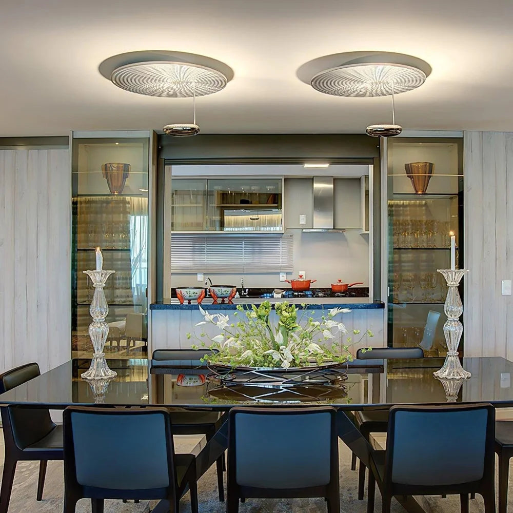 Mercury Ceiling Lamp ∅ 23.6 - Glistening, Semi Flush Mounts-1-Yiosilamp