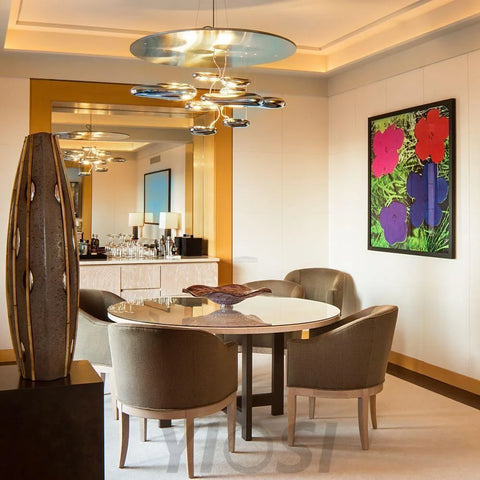 Mercury Light Collection - Glistening, Semi Flush Mounts-1-Yiosilamp