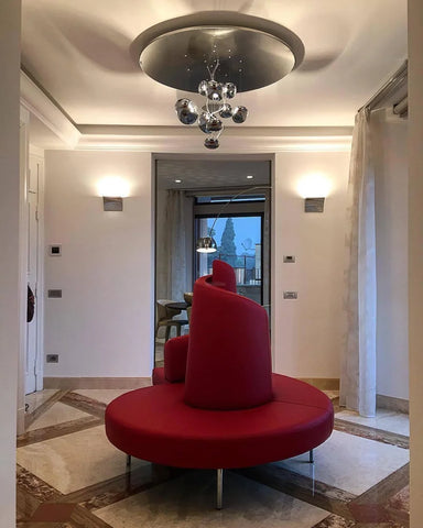 Mercury Light Collection - Glistening, Semi Flush Mounts-1-Yiosilamp