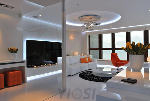 Mercury Light Collection - Glistening, Semi Flush Mounts-1-Yiosilamp