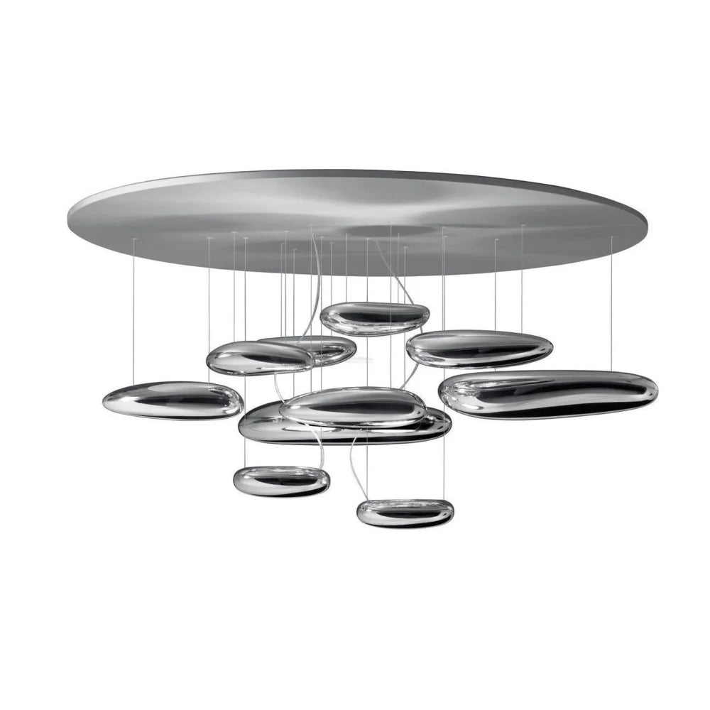 Mercury Light Collection - Glistening, Semi Flush Mounts-1-Yiosilamp
