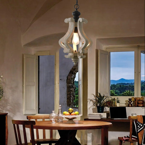 Mertz Pendant Φ 13″ x H 21.7″ / Dia 33cm x H 55cm / Old White Pendant light