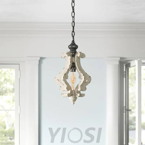 Mertz Pendant Φ 13″ x H 21.7″ / Dia 33cm x H 55cm / Old White Pendant light