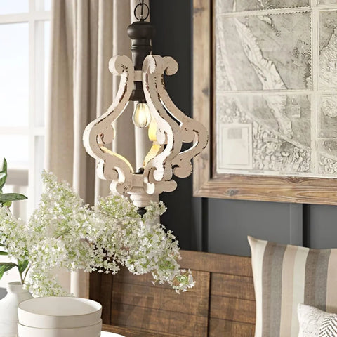 Mertz Pendant Φ 13″ x H 21.7″ / Dia 33cm x H 55cm / Old White Pendant light