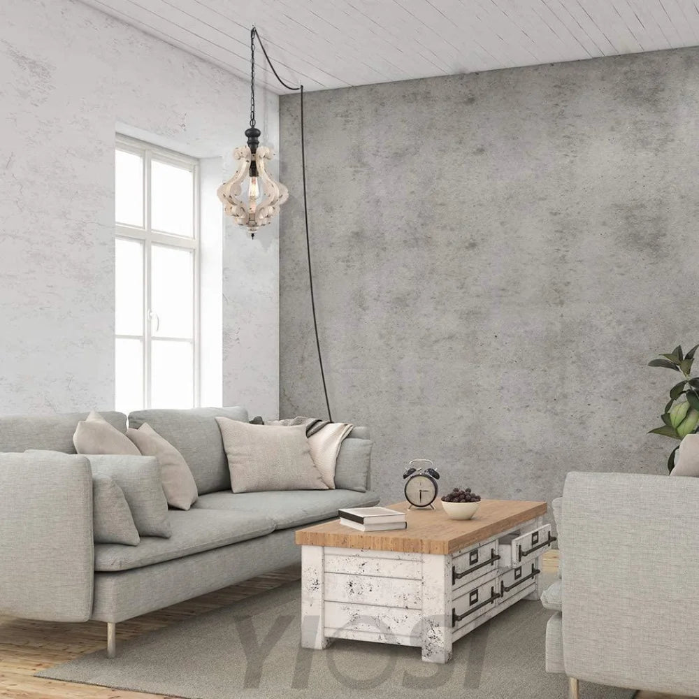 Mertz Pendant Φ 13″ x H 21.7″ / Dia 33cm x H 55cm / Old White Pendant light
