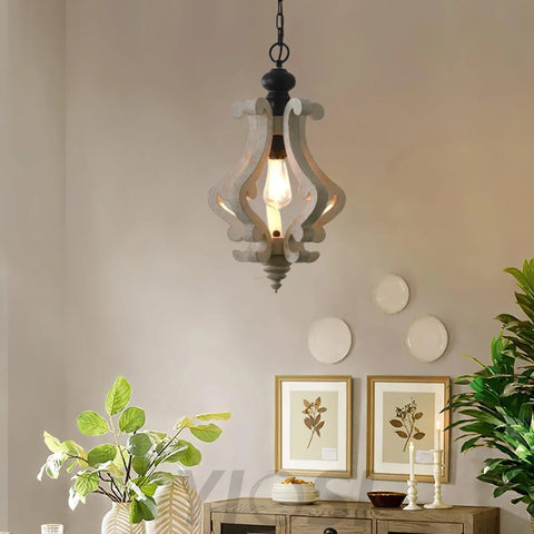 Mertz Pendant Φ 13″ x H 21.7″ / Dia 33cm x H 55cm / Old White Pendant light