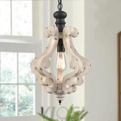 Mertz Pendant Φ 13″ x H 21.7″ / Dia 33cm x H 55cm / Old White Pendant light