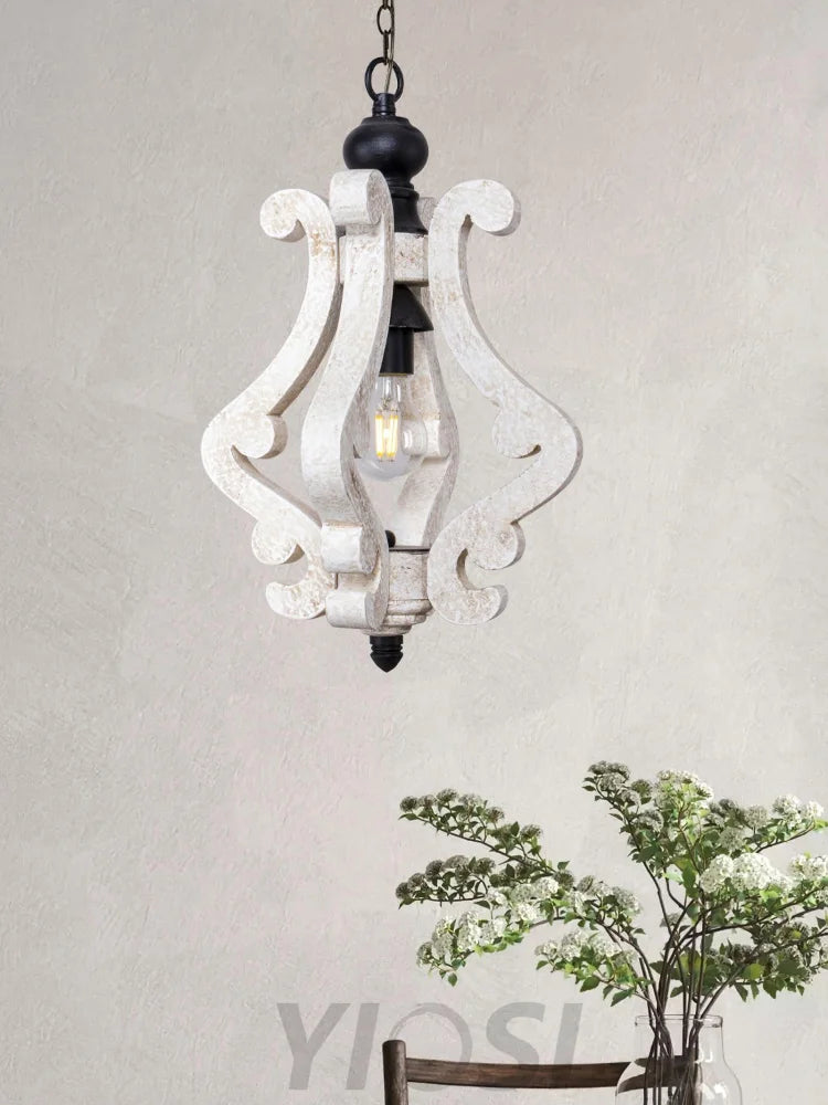 Mertz Pendant Φ 13″ x H 21.7″ / Dia 33cm x H 55cm / Old White Pendant light