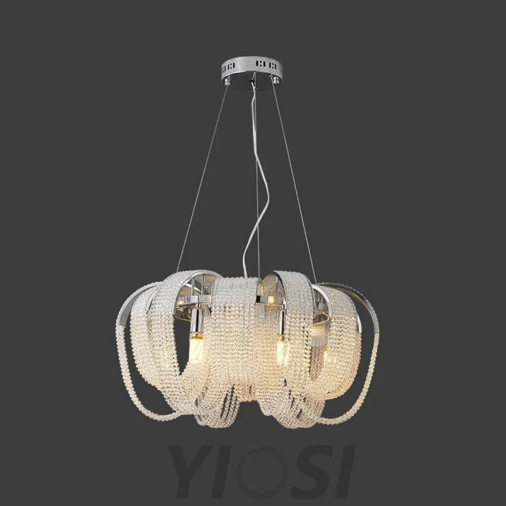 Mesh Crystal Chandelier with 1/6/9 heads - Crystals-1-Yiosilamp