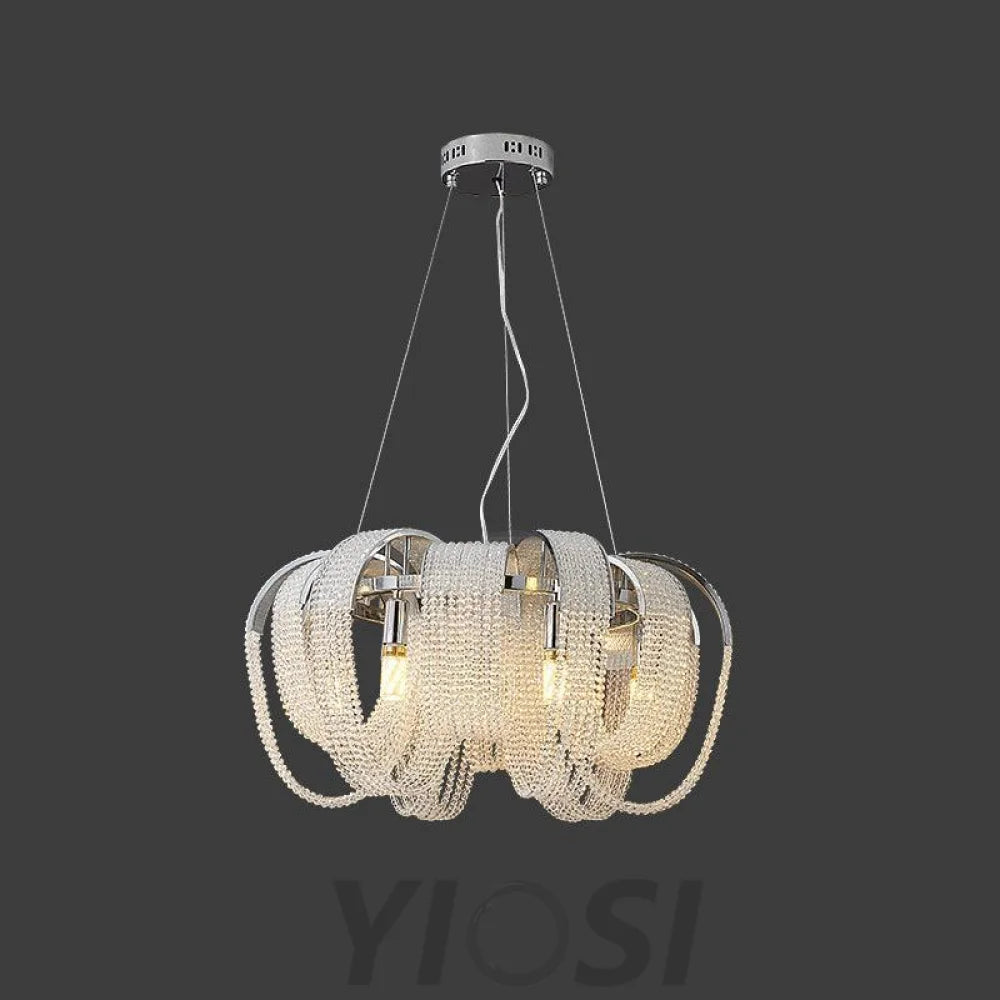 Mesh Crystal Chandelier with 1/6/9 heads - Crystals-1-Yiosilamp