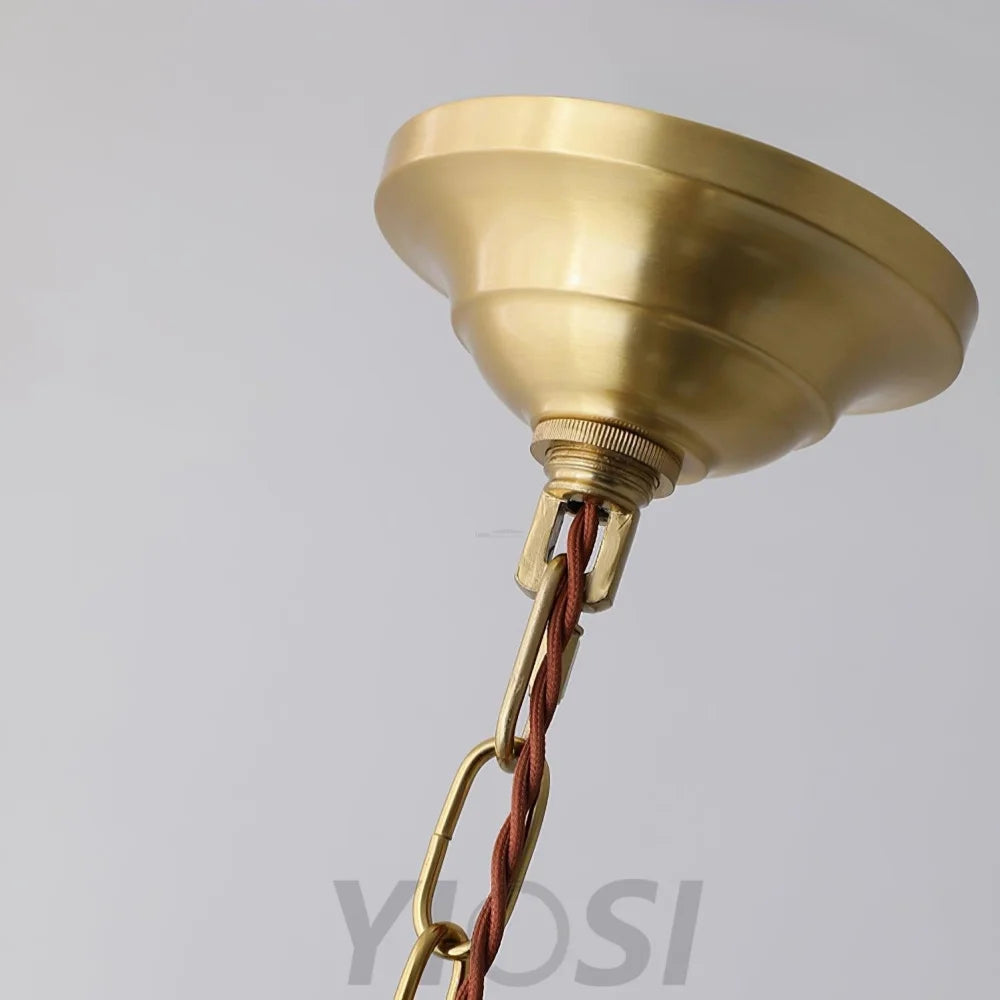Mesh Tassel Glass Chandelier ∅ 19.7″ - Tassel-1-Yiosilamp