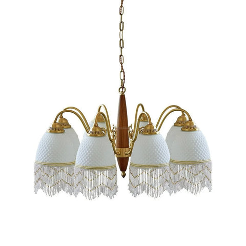 Mesh Tassel Glass Chandelier ∅ 19.7″ - Tassel-1-Yiosilamp