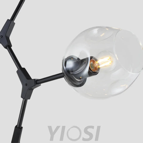 Metal Horizontal Globe Bubble Chandelier - Frown-1-Yiosilamp