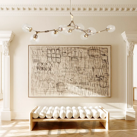 Metal Horizontal Globe Bubble Chandelier - Frown-1-Yiosilamp