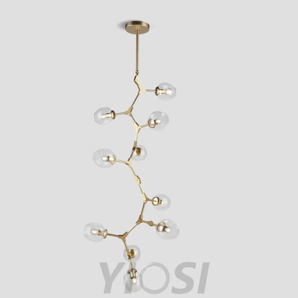 Metal Vertical Globe Bubble Chandelier Branch - Branch-1-Yiosilamp