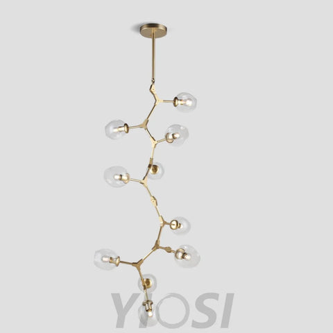 Metal Vertical Globe Bubble Chandelier Branch - Branch-1-Yiosilamp