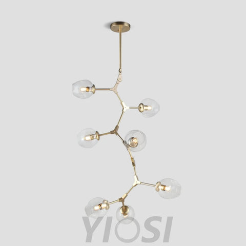 Metal Vertical Globe Bubble Chandelier Branch - Branch-1-Yiosilamp