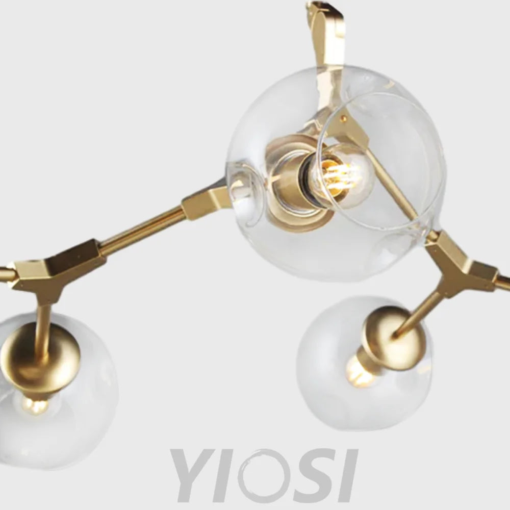 Metal Vertical Globe Bubble Chandelier Branch - Branch-1-Yiosilamp