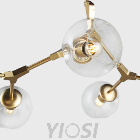 Metal Vertical Globe Bubble Chandelier Branch - Branch-1-Yiosilamp