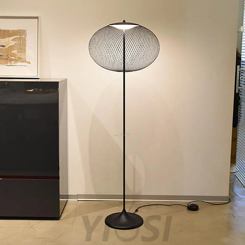 Metallic Meshwork Floor Lamp  ∅ 19.7″ - Metallic Meshwork-1-Yiosilamp