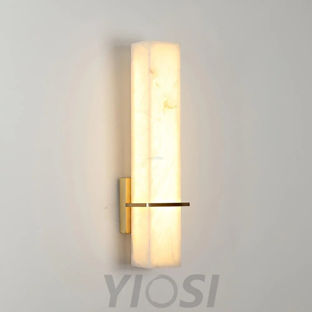 Milan Alabaster Wall Sconce Style A - Alabaster, Alabaster Wall Lamp-1-Yiosilamp