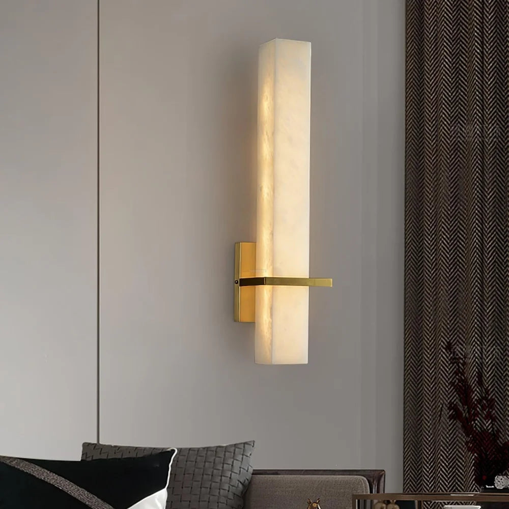 Milan Alabaster Wall Sconce Style A - Alabaster, Alabaster Wall Lamp-1-Yiosilamp