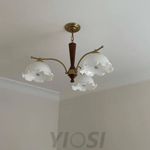 Milky Flower Chandelier ∅ 27.6″ - Zahara-1-Yiosilamp