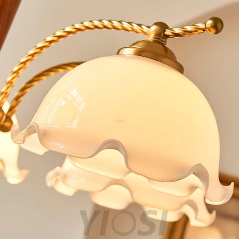 Milky Flower Chandelier ∅ 27.6″ - Zahara-1-Yiosilamp
