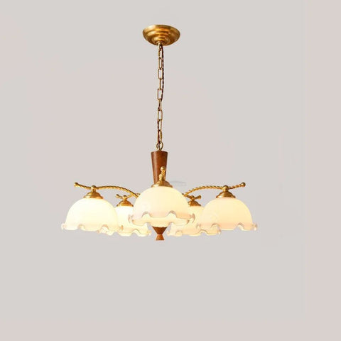 Milky Flower Chandelier ∅ 27.6″ - Zahara-1-Yiosilamp