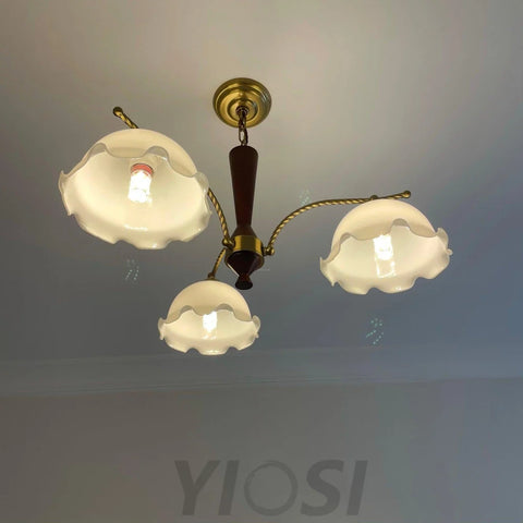 Milky Flower Chandelier ∅ 27.6″ - Zahara-1-Yiosilamp