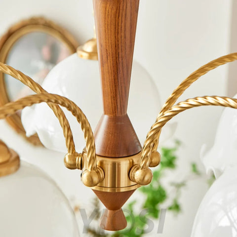 Milky Flower Chandelier ∅ 27.6″ - Zahara-1-Yiosilamp