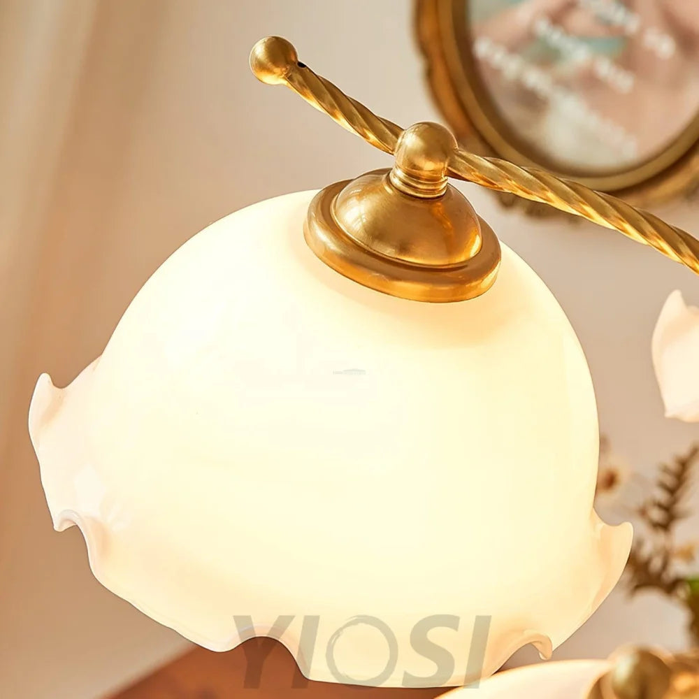 Milky Flower Chandelier ∅ 27.6″ - Zahara-1-Yiosilamp