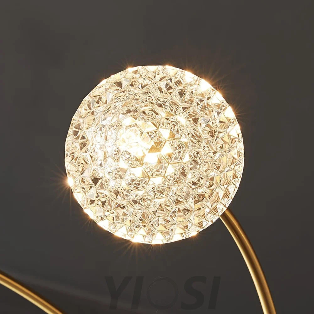 Millender Chandelier with 6/8/10/12 heads - Bend, Brass&Opaque, Brass&White, Marshmallow Chandelier-1-Yiosilamp