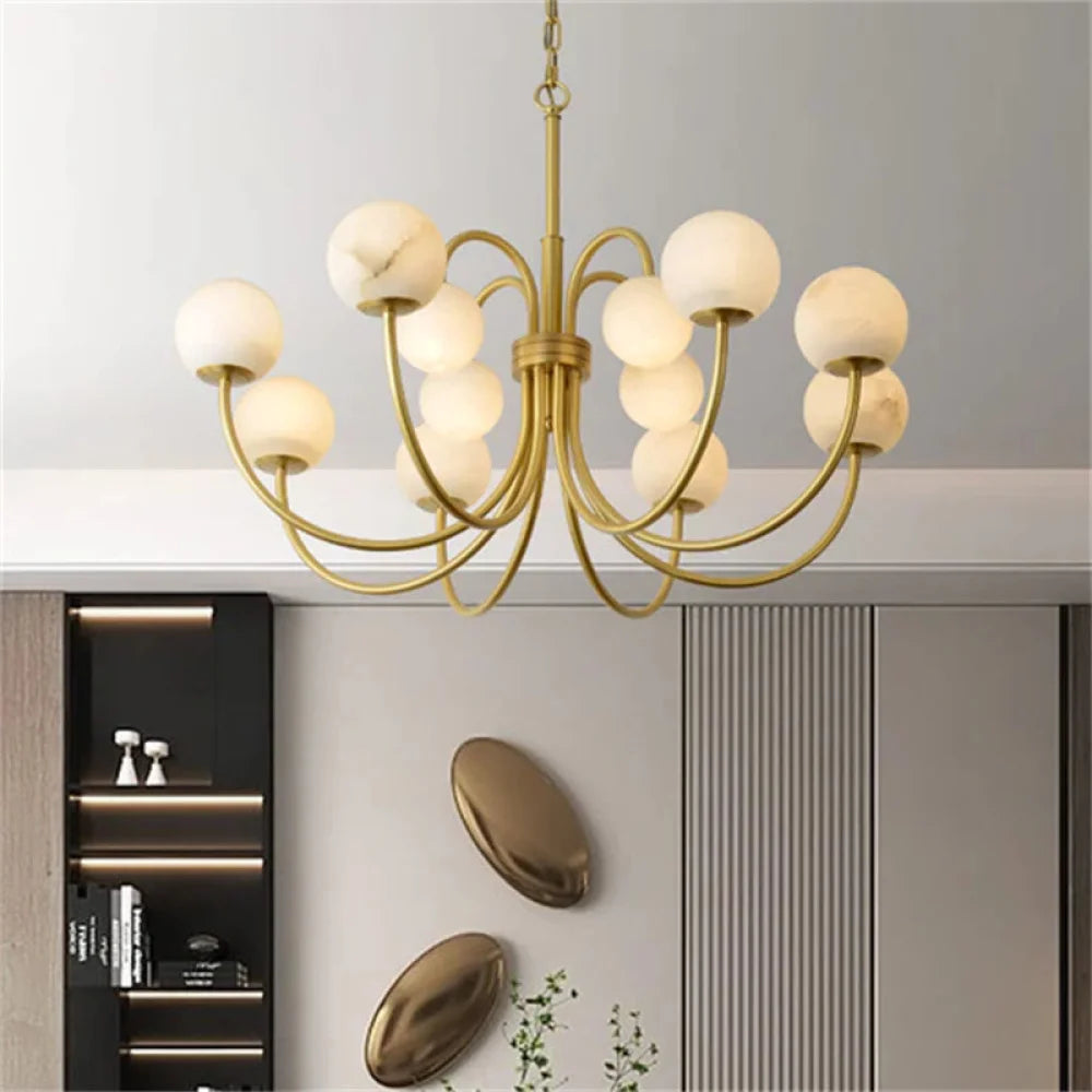 Milo Modern Marble Mhandelier A Style 30’’D Chandelier