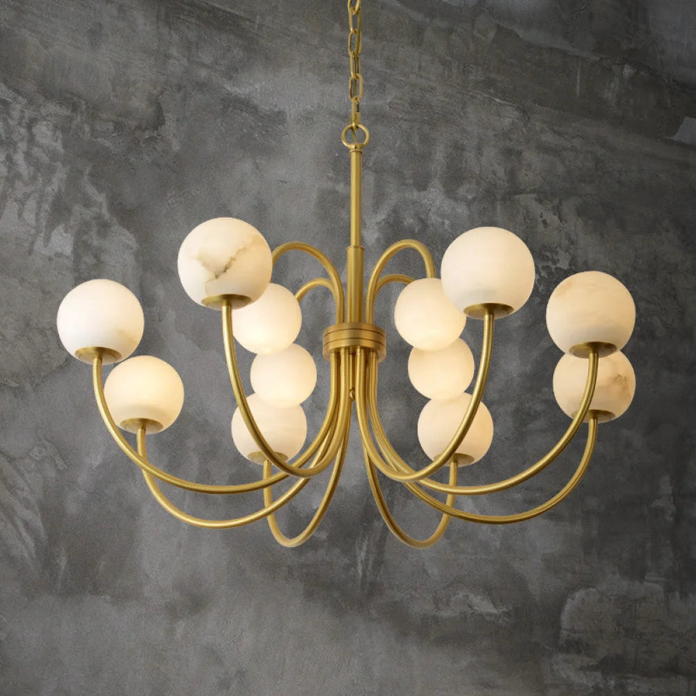 Milo Modern Marble Mhandelier A Style 33’’D Chandelier