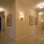 Yiosi Bell Sconce Tapered Shade Alabaster Brass Wall Sconce - Image 3
