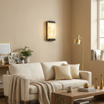 Yiosi Framed Slab Corner Bracket Alabaster Wall Sconce - Image 5