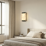 Yiosi Framed Slab Stepped Frame Alabaster Wall Sconce - Image 4