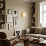 Yiosi Luna Disc Oversized Flush Alabaster Wall Sconce - Image 5