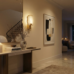 Yiosi Terra Slice Half Moon Alabaster Wall Sconce - Image 3