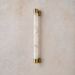 Pillar Light Slim Rod Alabaster Column Wall Sconce – lights off