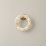 Halo Ring Glowing Ring Alabaster Wall Sconce – lights off