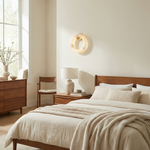 Yiosi Halo Ring Glowing Ring Alabaster Wall Sconce - Image 4