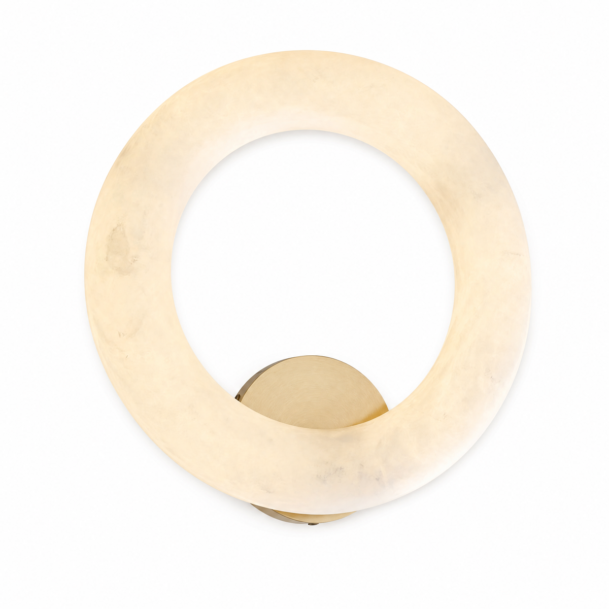 Halo Ring Glowing Ring Alabaster Wall Sconce